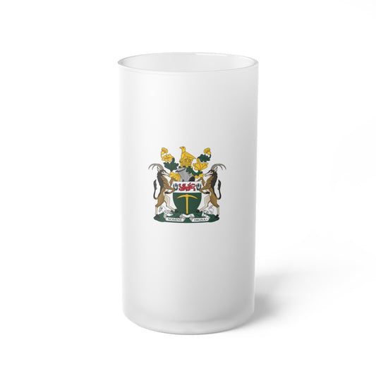 Rhodesian Glass Frosted Beer Mug
